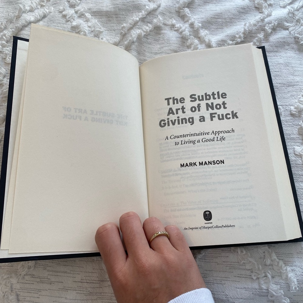 BOOK: THE SUBTLE ART OF NOT GIVING A F*CK